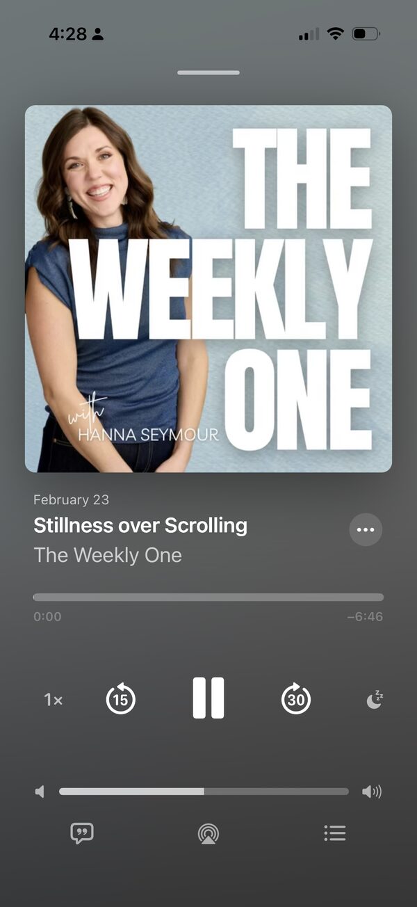 The Weekly One podcast on iPhone
