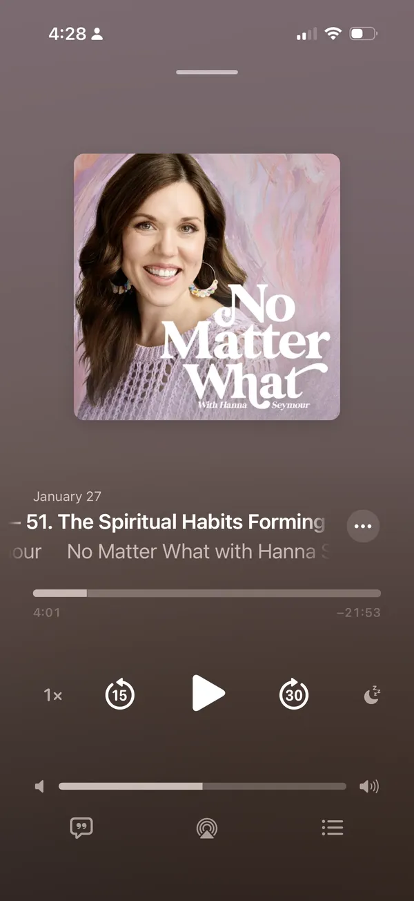 No Matter What podcast on iPhone