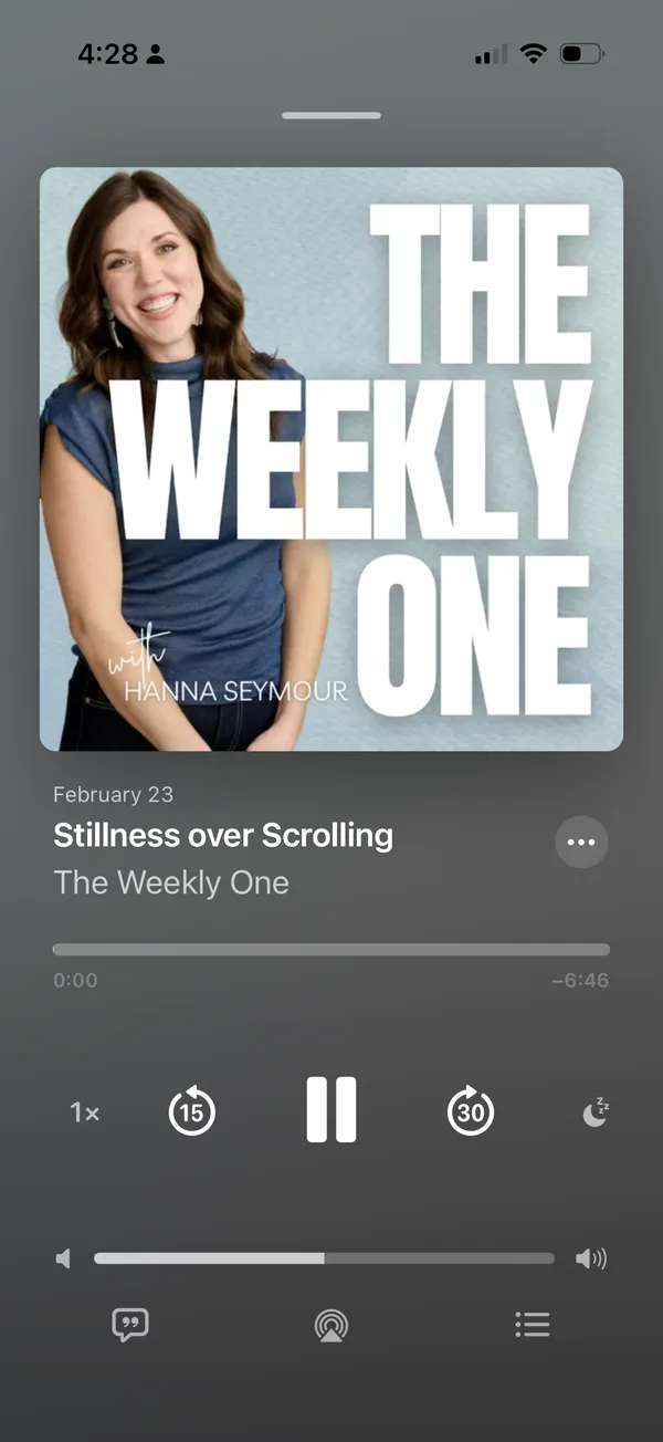 The Weekly One podcast on iPhone